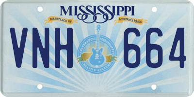 MS license plate VNH664