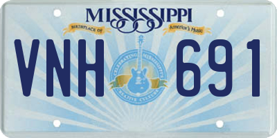 MS license plate VNH691
