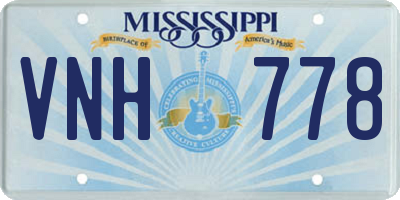 MS license plate VNH778