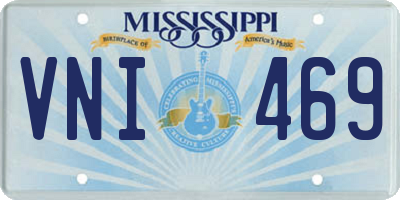 MS license plate VNI469