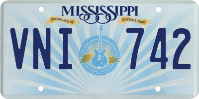 MS license plate VNI742