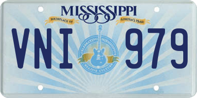 MS license plate VNI979