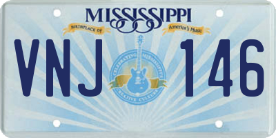 MS license plate VNJ146