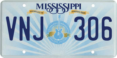 MS license plate VNJ306