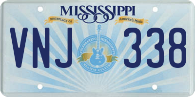 MS license plate VNJ338
