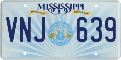 MS license plate VNJ639