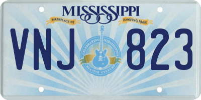 MS license plate VNJ823