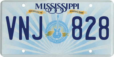 MS license plate VNJ828