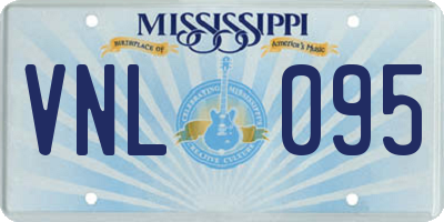 MS license plate VNL095