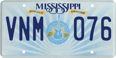 MS license plate VNM076
