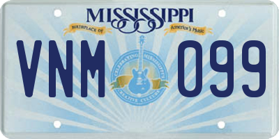 MS license plate VNM099