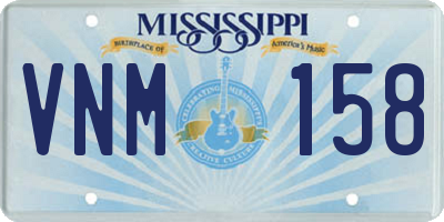MS license plate VNM158