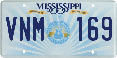 MS license plate VNM169