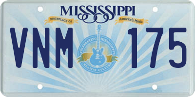 MS license plate VNM175