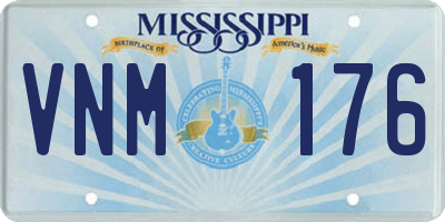 MS license plate VNM176