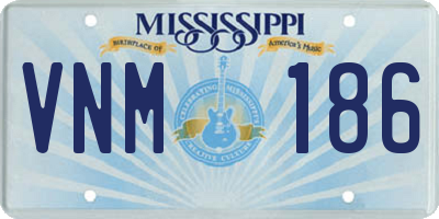 MS license plate VNM186