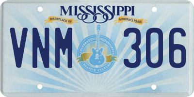 MS license plate VNM306