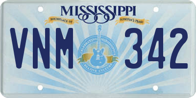 MS license plate VNM342
