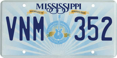 MS license plate VNM352