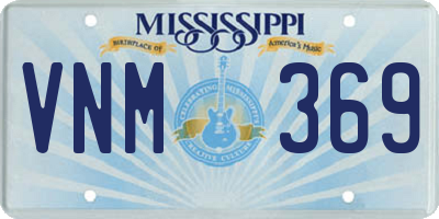MS license plate VNM369