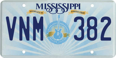 MS license plate VNM382