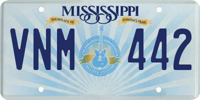 MS license plate VNM442