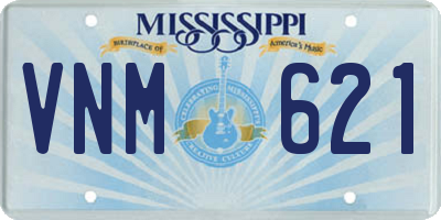 MS license plate VNM621