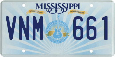 MS license plate VNM661