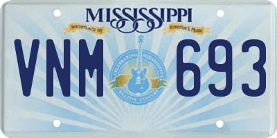 MS license plate VNM693