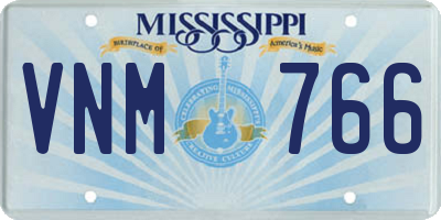 MS license plate VNM766