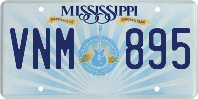 MS license plate VNM895
