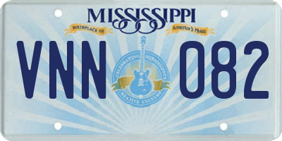 MS license plate VNN082
