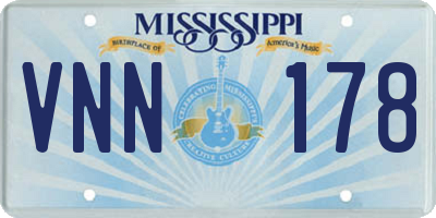 MS license plate VNN178