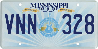 MS license plate VNN328