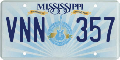 MS license plate VNN357
