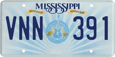 MS license plate VNN391
