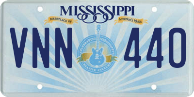 MS license plate VNN440