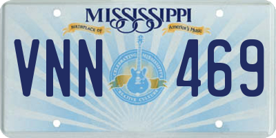 MS license plate VNN469