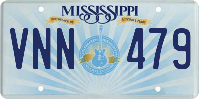 MS license plate VNN479