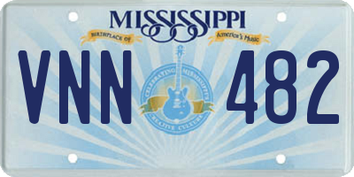 MS license plate VNN482