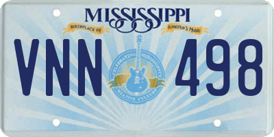 MS license plate VNN498