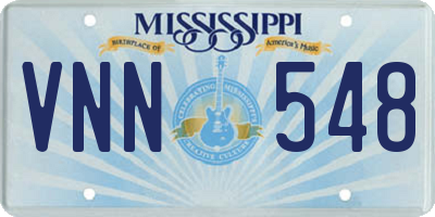 MS license plate VNN548