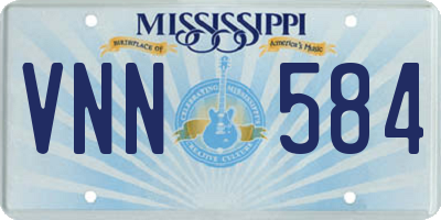 MS license plate VNN584