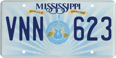 MS license plate VNN623