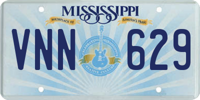 MS license plate VNN629