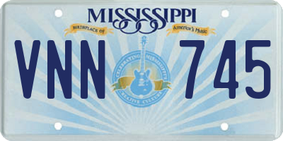 MS license plate VNN745