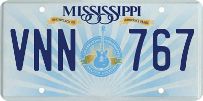 MS license plate VNN767