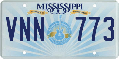 MS license plate VNN773