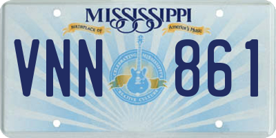MS license plate VNN861