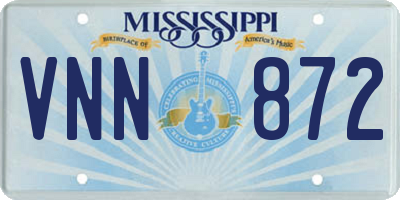 MS license plate VNN872